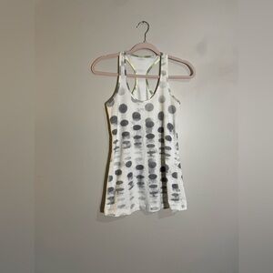 lululemon athletica Black and White Polka Dot Tank Top